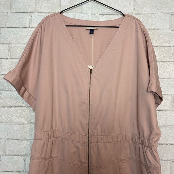 Universal Thread Zip Front Utility Dress 4X NWT - Picture 4 of 7